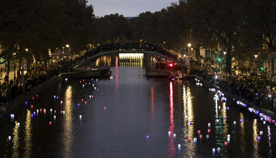 Paris attacks anniversary ceremony