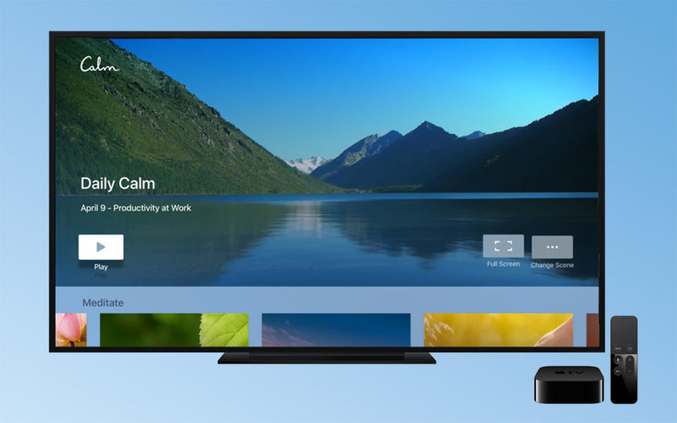 best apple tv apps calm