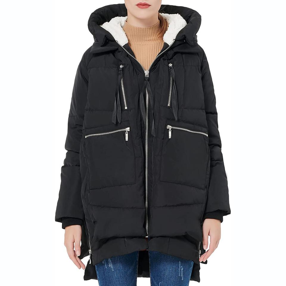 Orolay Women's Thickened Down Jacket in Black