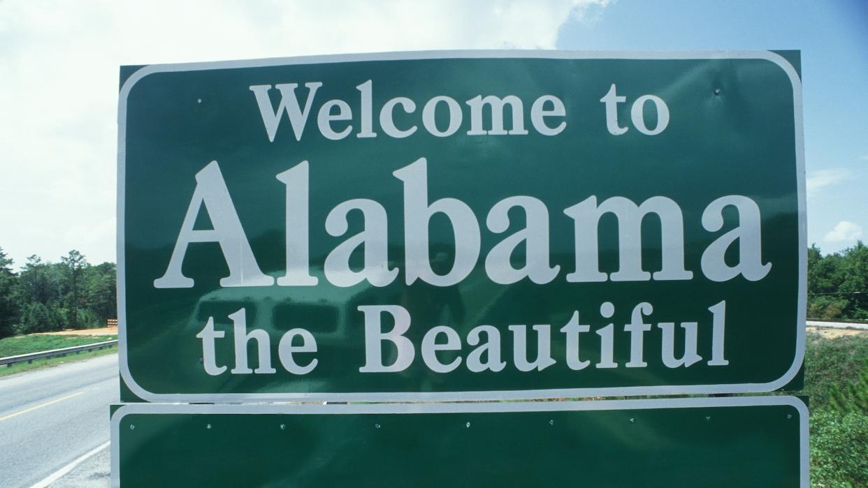 Alabama state sign