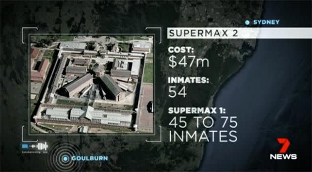 The building of the new prison will cost about $47 million. Source: 7 News