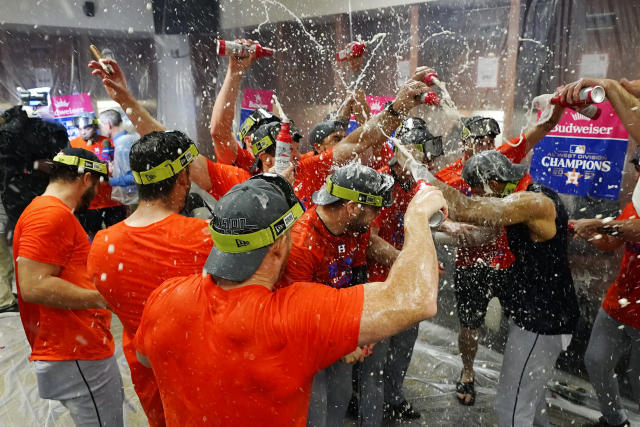 The Astros had a 'muted' playoff clinching celebration. Bigger goals