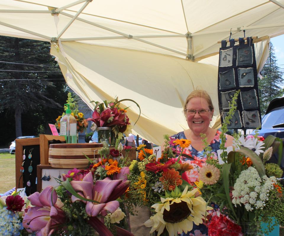 Susan Sawyer, a local music instructor in Hubbardston, started Singing Valley Farm with her daughter Evie Brogan. The duo sells items that they produce from their home. They craft up cycle jewelry to handmade soaps and they preserve flowers from their own garden.