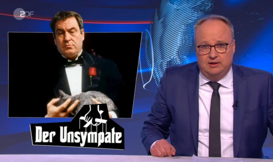 "Markus Söder kennt keine Skrupel": Oliver Welke von der "heute-show" wird wahrscheinlich nicht Wahlkampfleiter von Markus Söder. (Bild: ZDF)