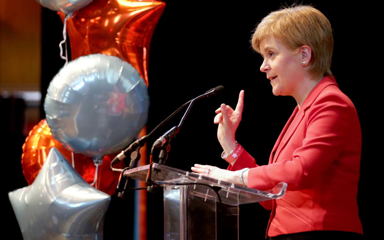 Nicola Sturgeon claims the convention on devolution has been ripped up - AFP