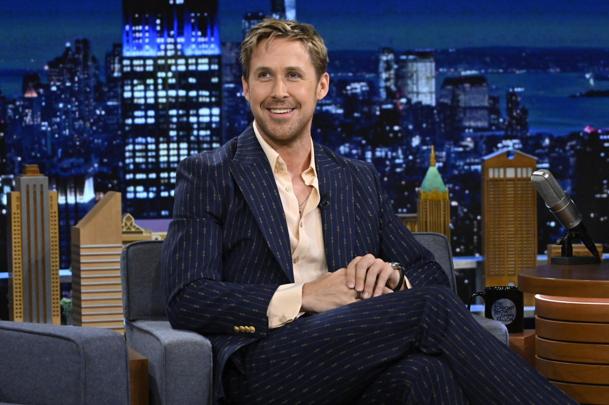 Ryan Gosling in der Tonight Show mit Jimmy Fallon. (Bild: Getty Images)