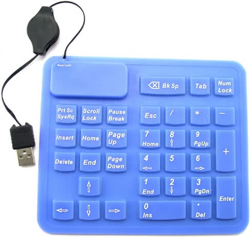 Flexible Silicone USB Numpad