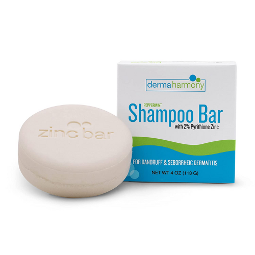 DermaHarmony Zinc Bar soap against white background