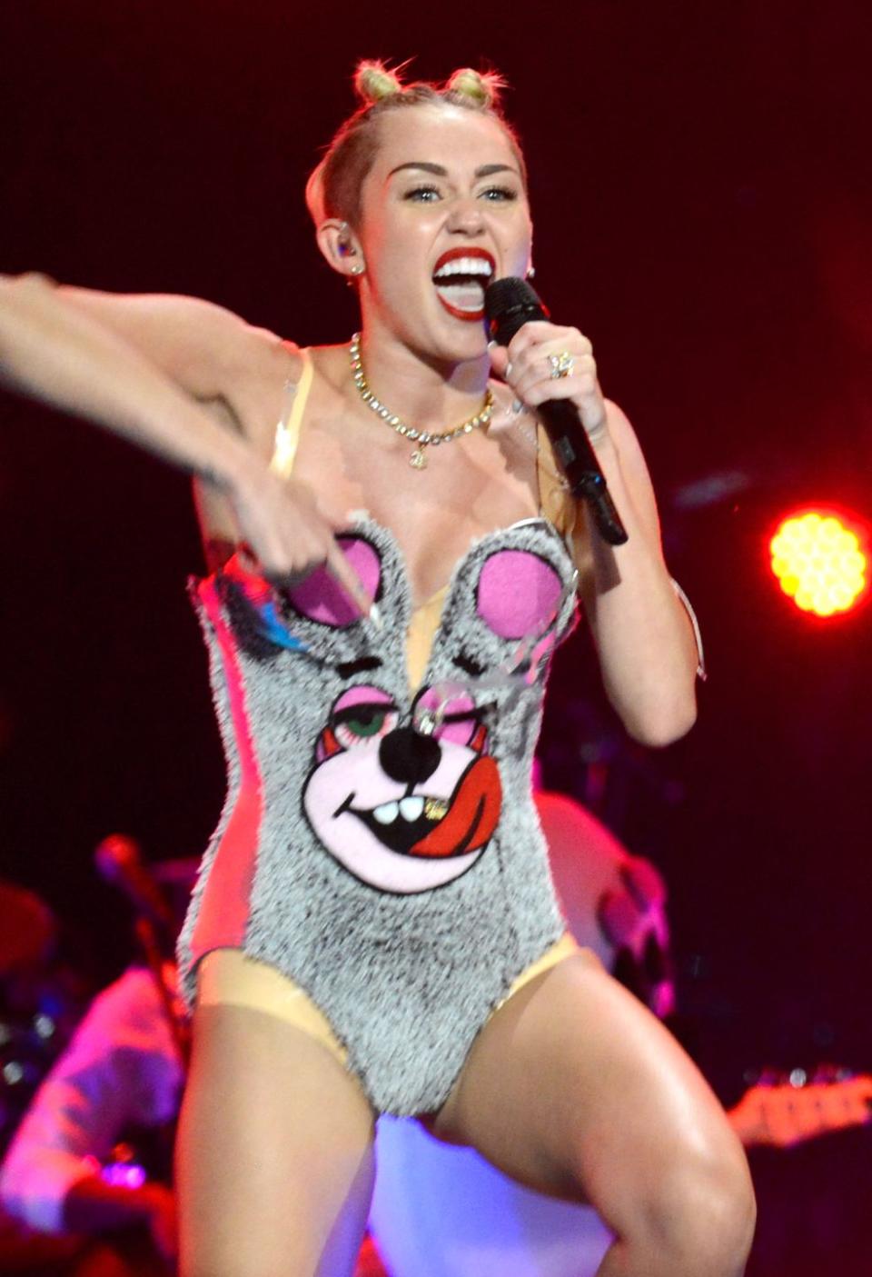 <p>Remember when Miley Cyrus performed at the 2013 VMAs in a raunchy bear leotard and nearly ruined our childhoods forever?</p>