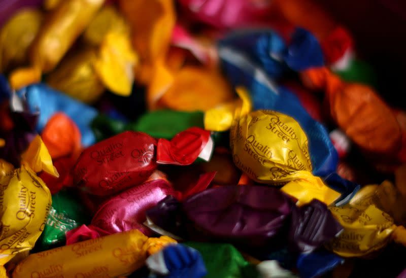 Illustration shows Nestle Quality Street chocolates