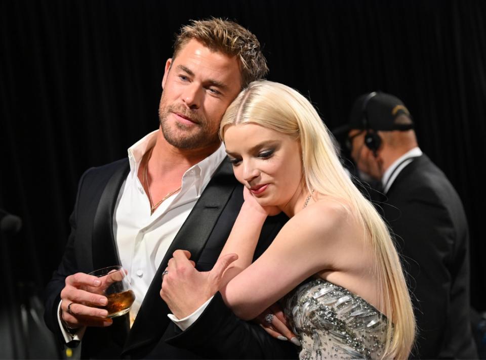 <p>Chris Hemsworth and Anya Taylor-Joy</p>