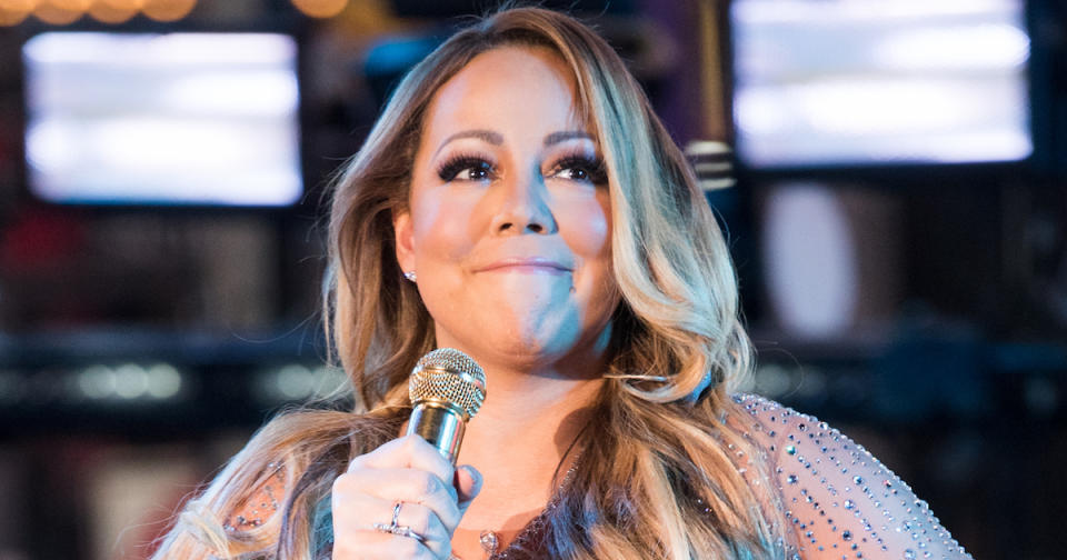 Mariah Carey was left red-faced during the recent gig in Times Square, New York (Copyright: Getty/Noam Galai)