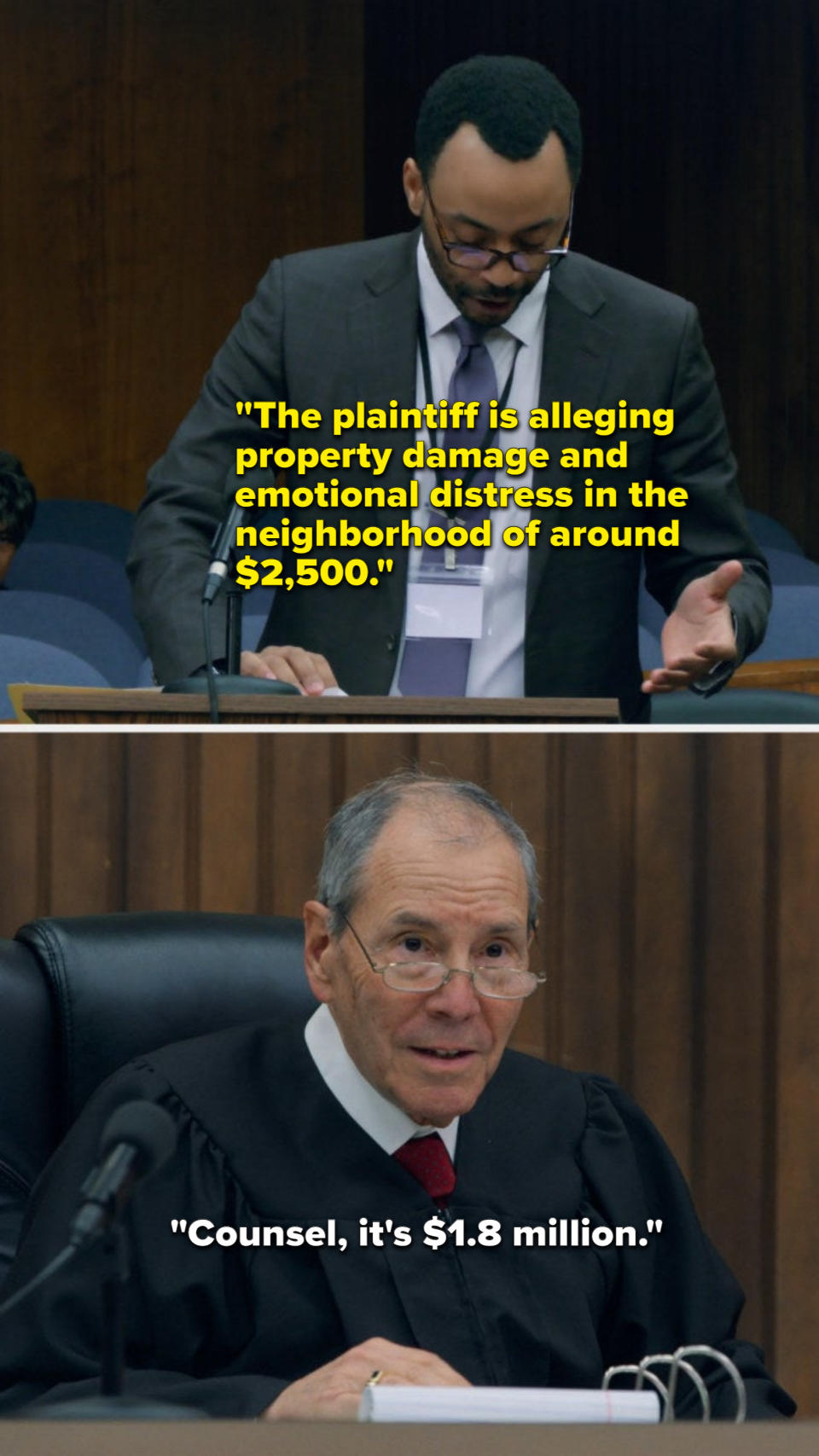 Trevor's attorney, Shaun, makes an inaccurate statement in court