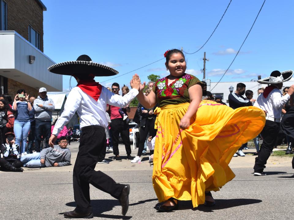 Youth dancers from Tropa de Niños Pequeños took to Toledo Street and performed various dances during the 2021 edition of Adrian's Cinco de Mayo Parade and Festival in downtown Adrian. The troupe is scheduled to perform during this year's festival, which is Saturday, May 6, at the Adrian Farmers Market Pavilion.