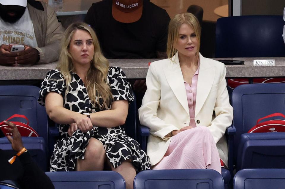 Nicole Kidman attedned the US Open in New York on Saturday (Getty Images)