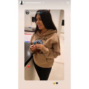 Kourtney Kardashian Shows Her Love for Travis Barker With Blink-182 Hoodie