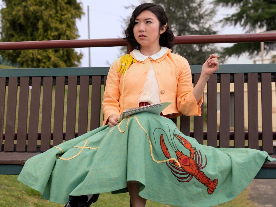 Tricia Fukuhara as Nancy in Grease: Rise of the Pink Ladies