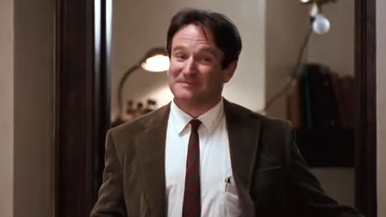  Robin Williams in Dead Poets Society. 