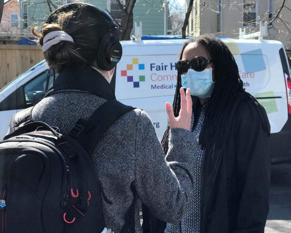 Marcella Nunez-Smith, chairwoman of the White House Health Equity Task Force, joined others March 13, 2021, to help administer vaccines to residents in Fair Haven, Connecticut. (Photo courtesy of the White House Health Equity Task Force)