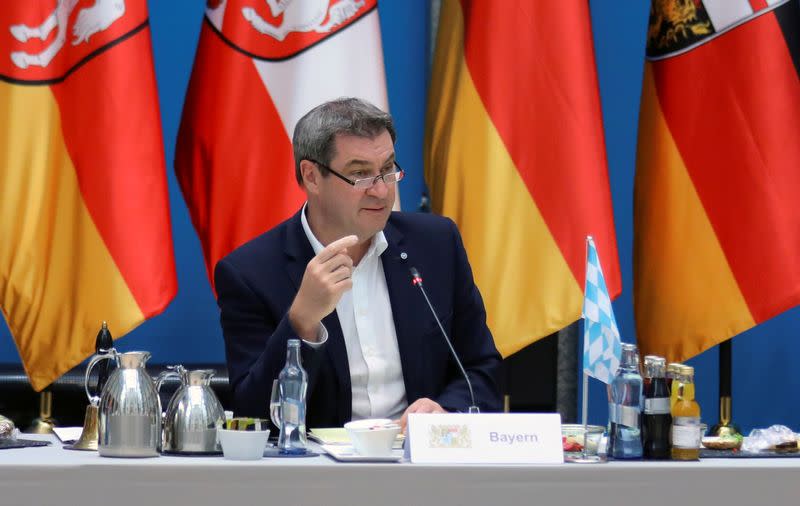 FILE PHOTO: Bavaria's PM Markus Soeder meets with other federal state Prime Ministers in Berlin