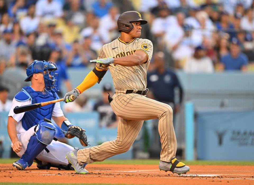 The Padres got Juan Soto in a deal with the Nationals.