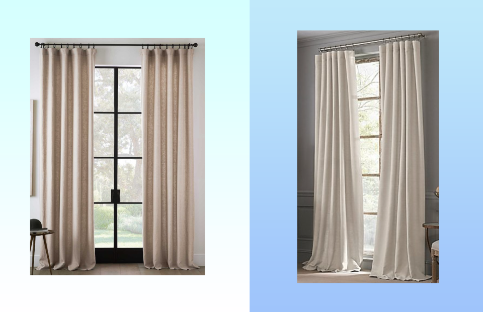 It&#39;s curtains for high prices. (Photos: Pottery Barn; Walmart)