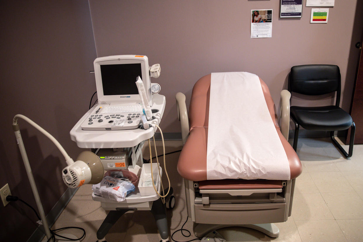 A surgical room at the Whole Woman's Health of Austin abortion clinic, one of Texas’ few abortion clinics. (Montinique Monroe for NBC News)