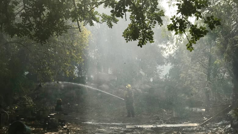 Houses built too close to bush spread huge California fires on 'front line of climate change'