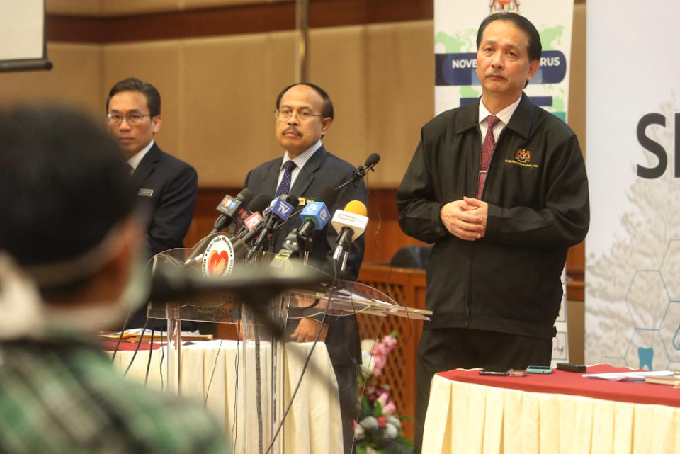 Health director-general Datuk Dr Noor Hisham Abdullah said a medical team is scheduled to arrive from China in two weeks to share their experience with Covid-19. — Picture by Choo Choy May