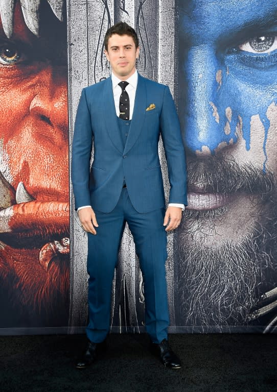 Toby Kebbell attends the premiere of Universal Pictures' 'Warcraft' in Hollywood, California