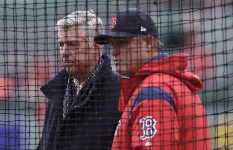 Red Sox president Dave Dombrowski hit the waiver wire to plug some holes. (AP)