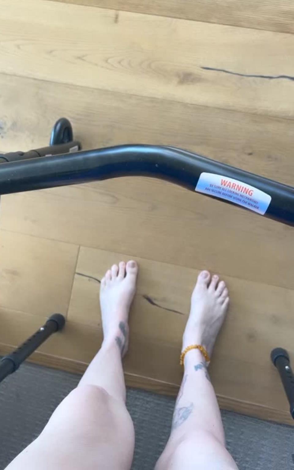 Jenna Jameson Shares Video Using a Walker, Says She's Trying to 'Phase Out' Her Wheelchair: 'Up and About'