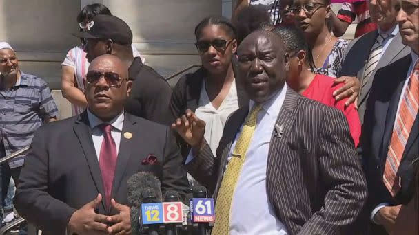 PHOTO: Civil rights attorney Ben Crump joined the legal team of Randy Cox, who was paralyzed while being transported by New Haven police. (WTNH)