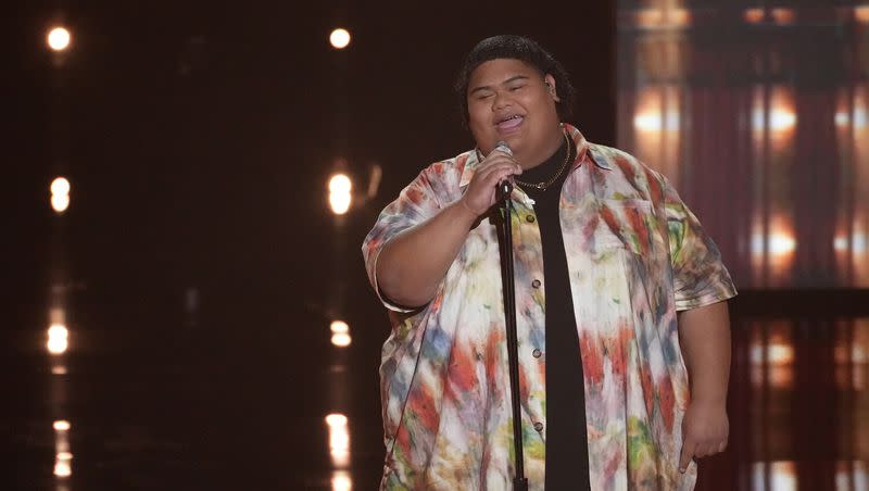 Iam Tongi performs on “American Idol.”