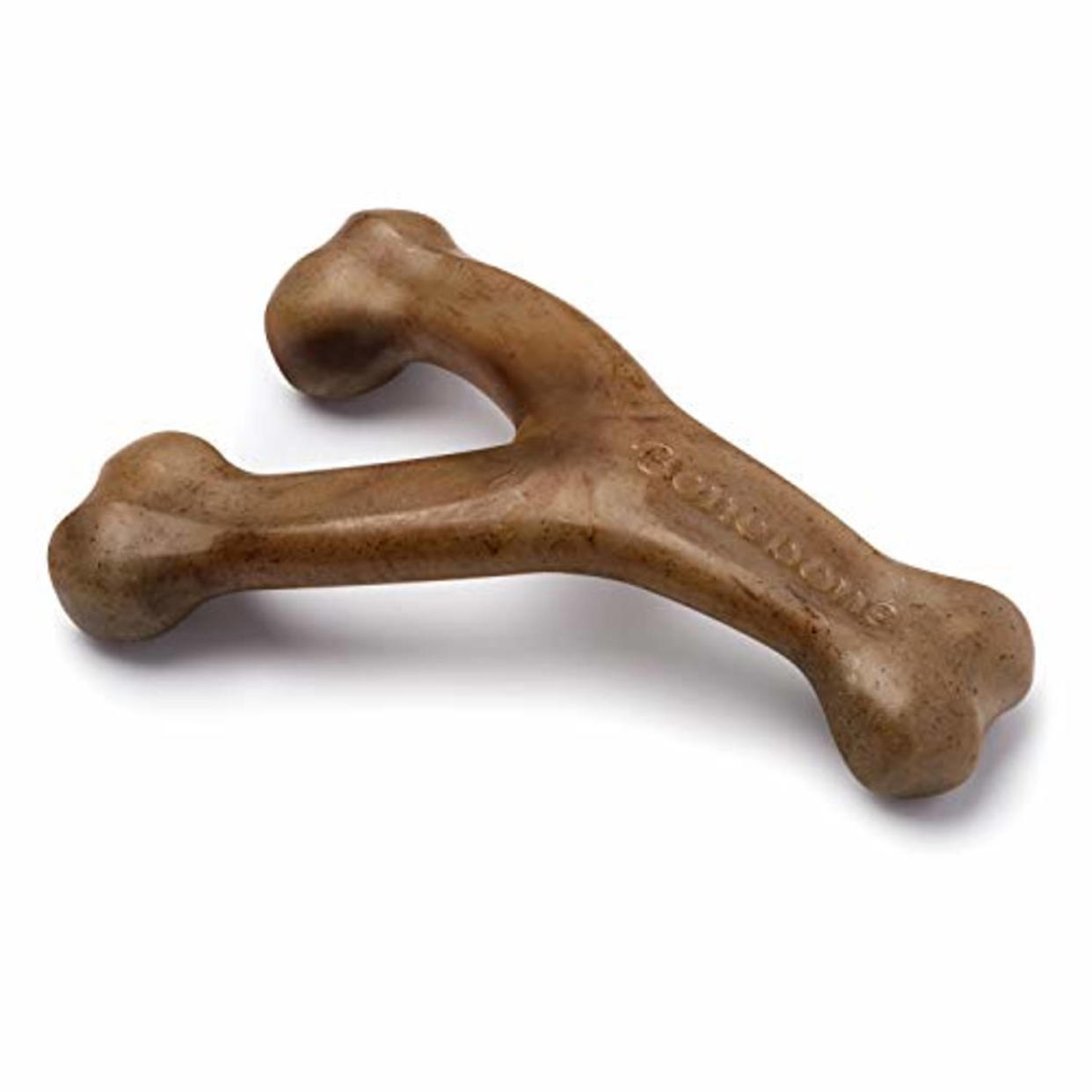 Benebone Real Bacon Durable Wishbone Dog Chew Toy (Amazon / Amazon)