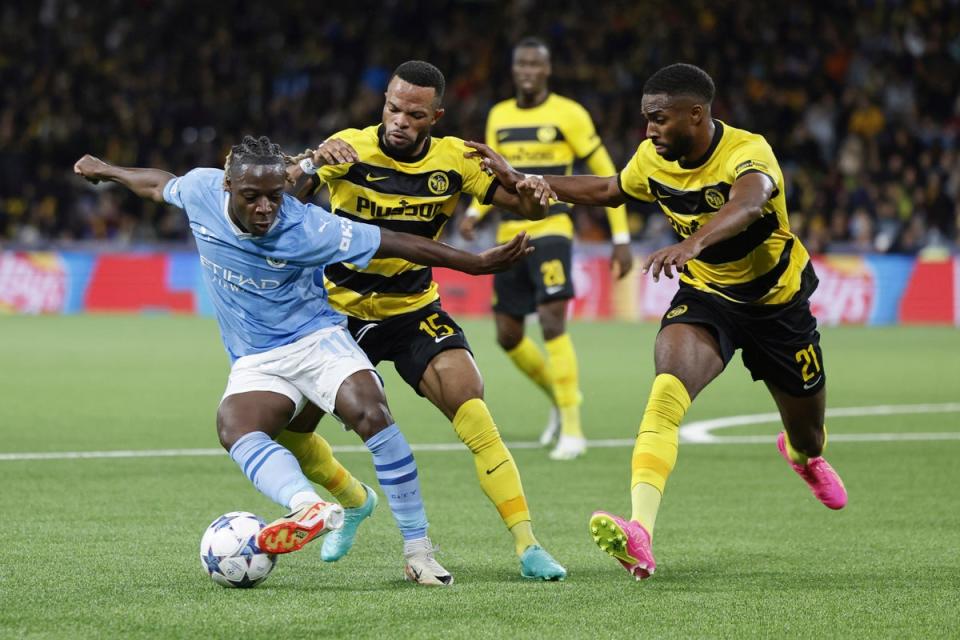 Manchester City and Young Boys meet in the Champions League  (AP)