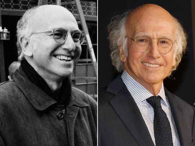 <p>David Hume Kennerly/Getty ; Jon Kopaloff/FilmMagic</p> Larry David on the set of Seinfeld in 1998. ; Larry David attends the Premiere Of HBO's "Curb Your Enthusiasm" in 2021.