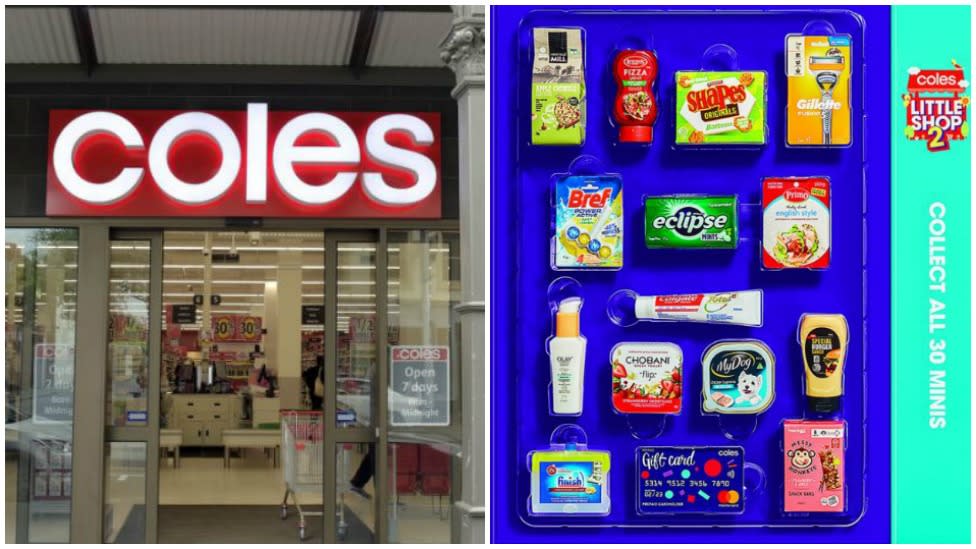 Coles customers have come to the supermarket's defence after a shopper attempted to get more Little Shop collectables than she had earned. Photo: Getty/Coles