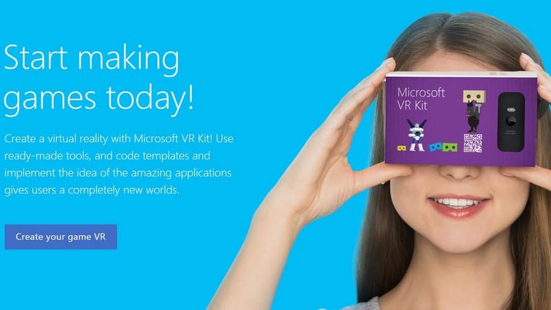 偷學 Google 玩紙板，微軟推「VR Kit」虛擬實境套件