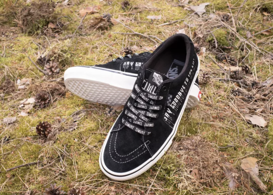 The black-based iteration of the Civilist x Vans Sk8-Low. - Credit: Courtesy of Vans