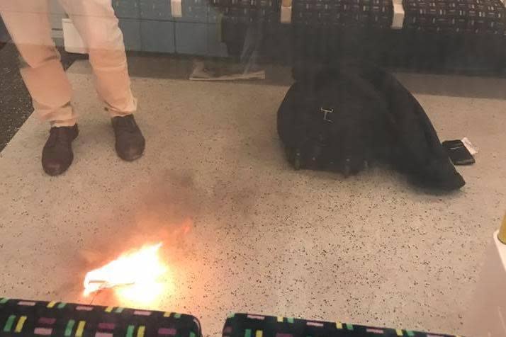 A battery pack charger exploded on a Tube train (Dai Lees)