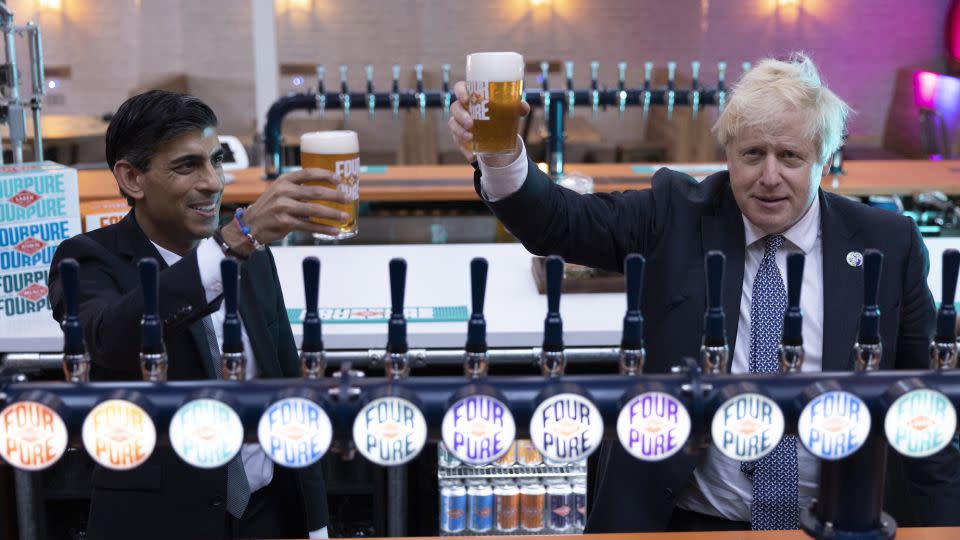 Rishi Sunak with then-PM Boris Johnson, in happier times - Dan Kitwood/Getty Images