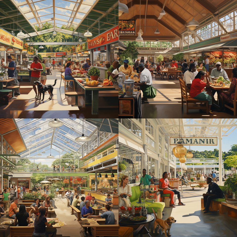 Renderings show what the inside of a Fayetteville-Cumberland County International Farmers Market could look like.