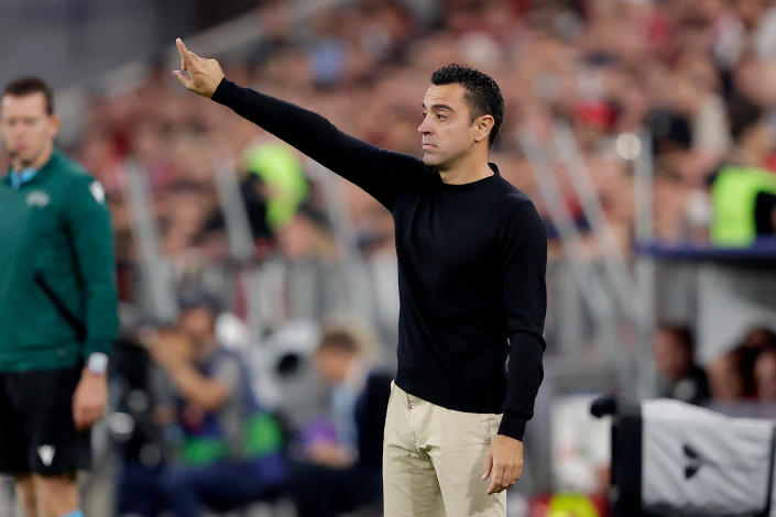 Xavi no pudo comandar a su equipo a la victoria en el Allianz Arena (Foto: David S. Bustamante/Soccrates/Getty Images)