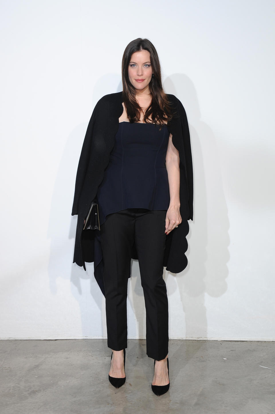 Liv Tyler mixing blue and black at the&nbsp;Dior Cruise Collection 2014 show on May 18, 2013 in Monaco.&nbsp; (Photo: Pascal Le Segretain via Getty Images)