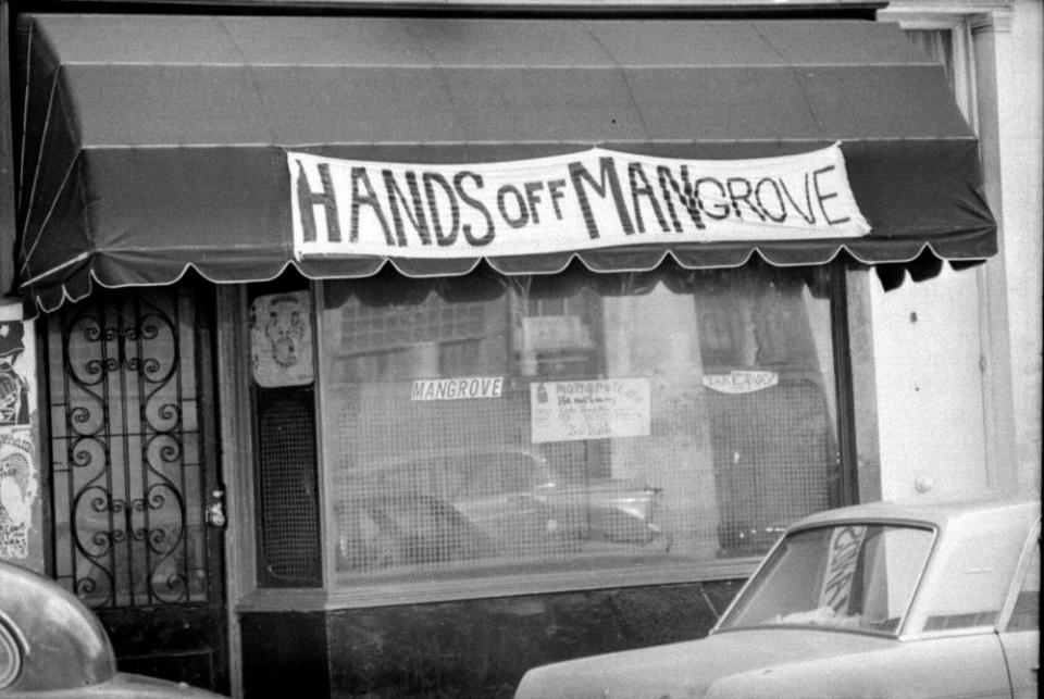 The Mangrove restaurant in Notting Hill, London, where the protest started.