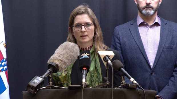 'The outbreak is linked to youth and adults who are not yet vaccinated,' said Dr. Catherine Elliott, Yukon's acting chief medical officer of health, seen here in March 2020. (Steve Silva/CBC - image credit)