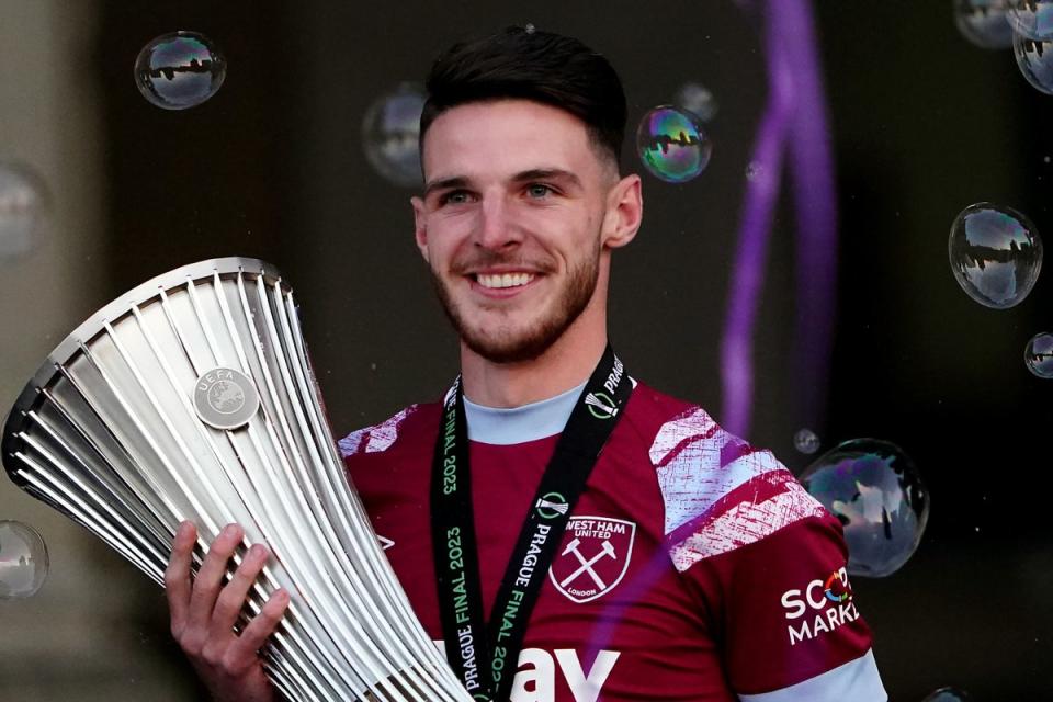 Arsenal are looking to sign West Ham captain Declan Rice (Zac Goodwin/PA) (PA Wire)