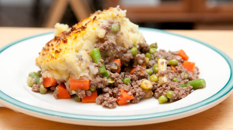 Shepherd's pie on plate