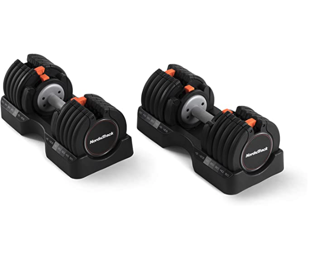 55 lb Select-a-Weight Dumbbell Pair